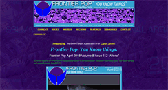 Desktop Screenshot of frontierpop.com