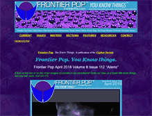 Tablet Screenshot of frontierpop.com